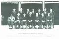 Sub-prefects, 1968. Back: A. Dixon, D. Hughes, P.Ellerman, A.Dooley, D. Gordon, W. Diamond and R. Brewster. Front: R. Tamanabae, W. Gallasch, P.Crick, Mr. Briggs, A. Hardcastle, R. Harvey, T. Hall.